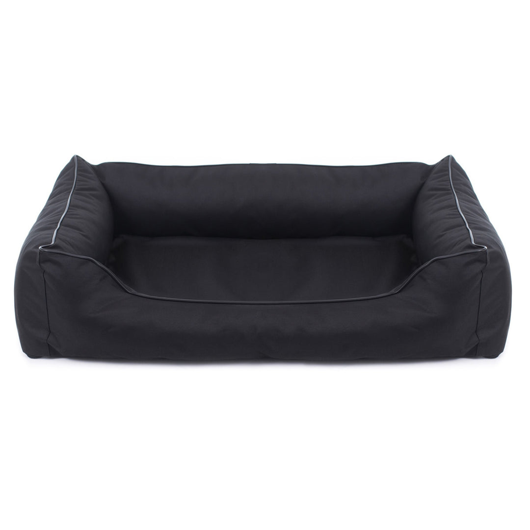 Mestizo Valencia Orthopedic Orthopädisches Haustierbett Hundekorb Tierbett Hundesofa Außenmaße: 80 x 60 cm / Innenmaße: 56 x 40 cm Schwarz