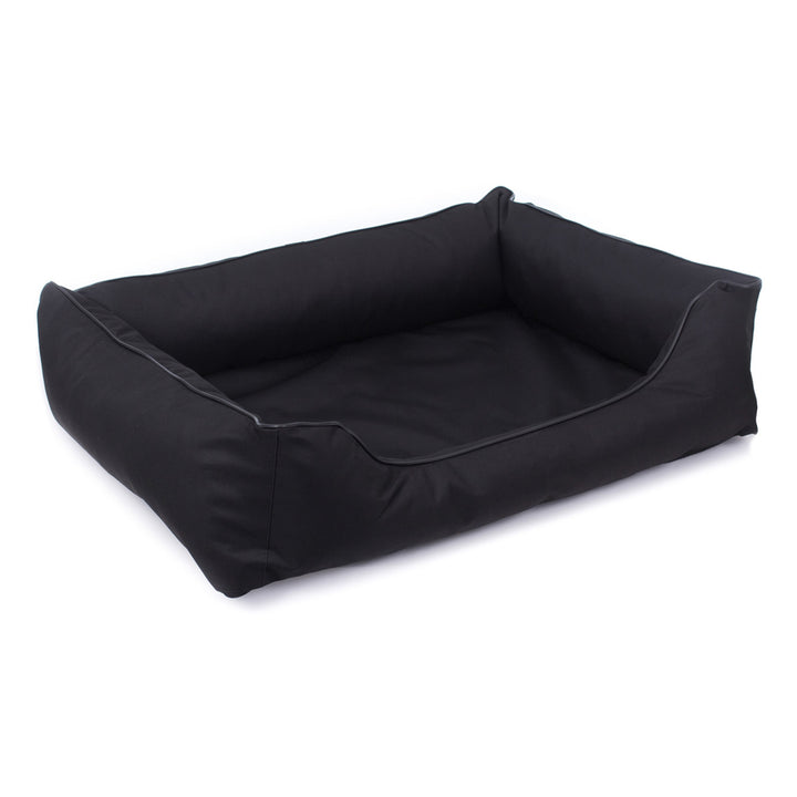 Mestizo Valencia Orthopedic Orthopädisches Haustierbett Hundekorb Tierbett Hundesofa Außenmaße: 80 x 60 cm / Innenmaße: 56 x 40 cm Schwarz