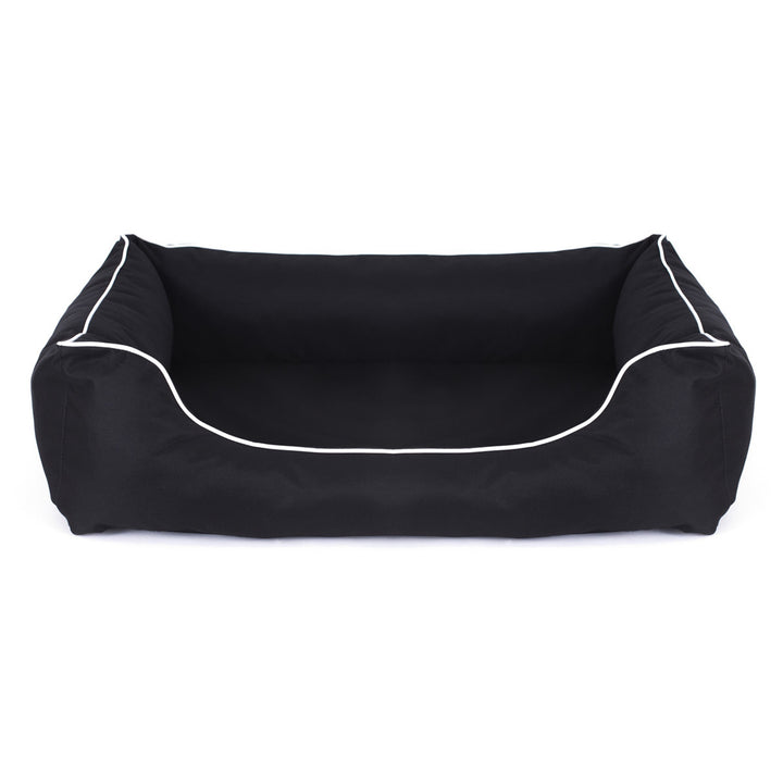 Mestizo Valencia Orthopedic Orthopädisches Haustierbett Hundekorb Tierbett Hundesofa Außenmaße: 80 x 60 cm / Innenmaße: 56 x 40 cm Schwarz/Weiß