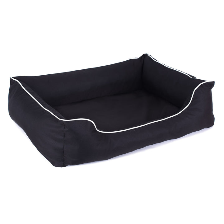 Mestizo Valencia Orthopedic Orthopädisches Haustierbett Hundekorb Tierbett Hundesofa Außenmaße: 80 x 60 cm / Innenmaße: 56 x 40 cm Schwarz/Weiß