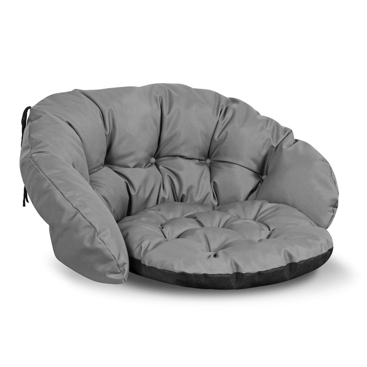 Gartenkissen-Set 2x 122x40 cm und 1x 190x40 cm Wasserdicht Grau