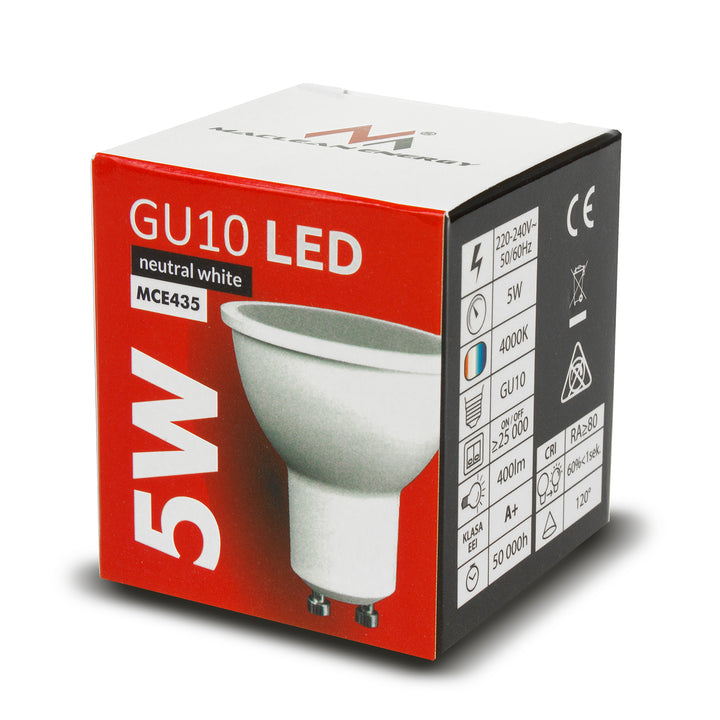 3x Maclean Röhre / Anbauleuchte, Spot, quadratisch, Aluminium, GU10, 80x80x115mm, schwarz, MCE426 B + 3x LED Leuchtmittel 5W