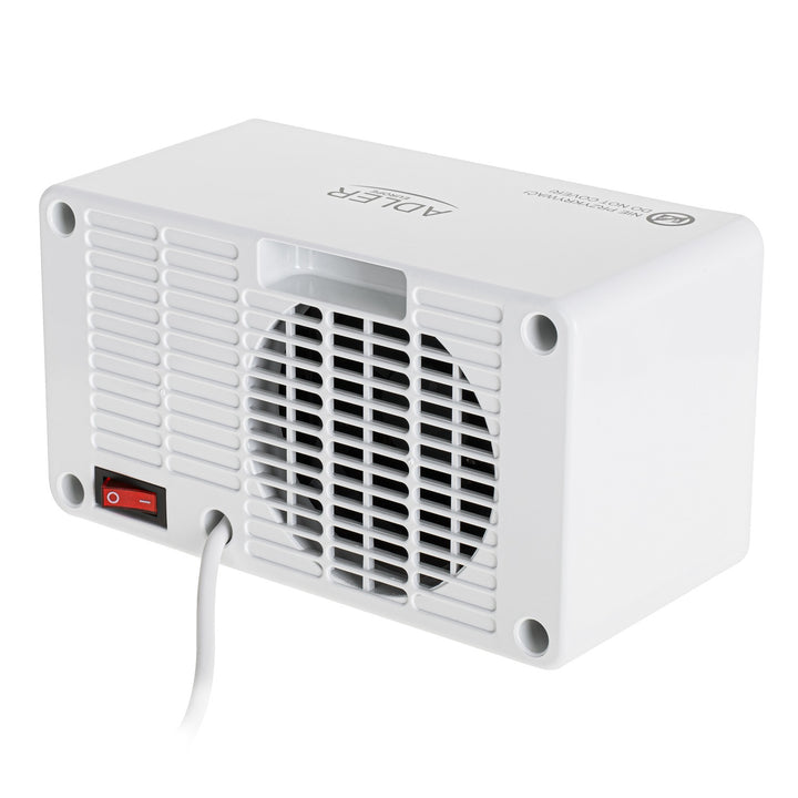 Adler Europe AD 7746 Heizlüfter aus Keramik mit LCD-Display, Timer 1-8 Stunden, Temperaturregulierung 10-49°C, Zwei Heizstufen: 700W, 1000W, Automatische