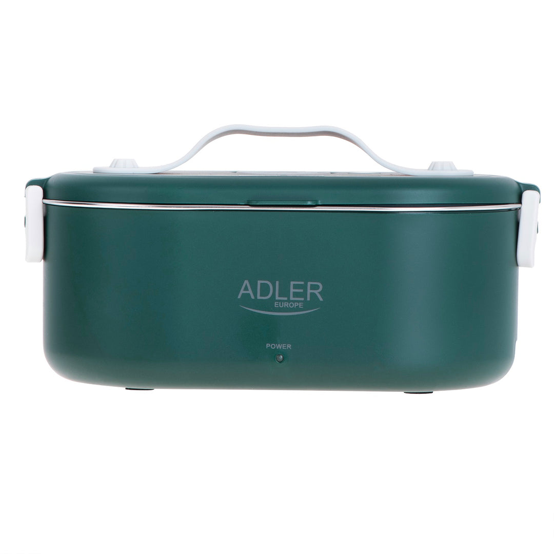 Adler Europe AD 4505 Elektrische Lunchbox Lebensmittelbehälter Fassungsvermögen: 0,8 Liter Erwärmt und Hält Mahlzeiten bis zu 70 °C Warm Nennleistung: 45–55 W 220–240 V ~ 50/60 Hz (Grün)