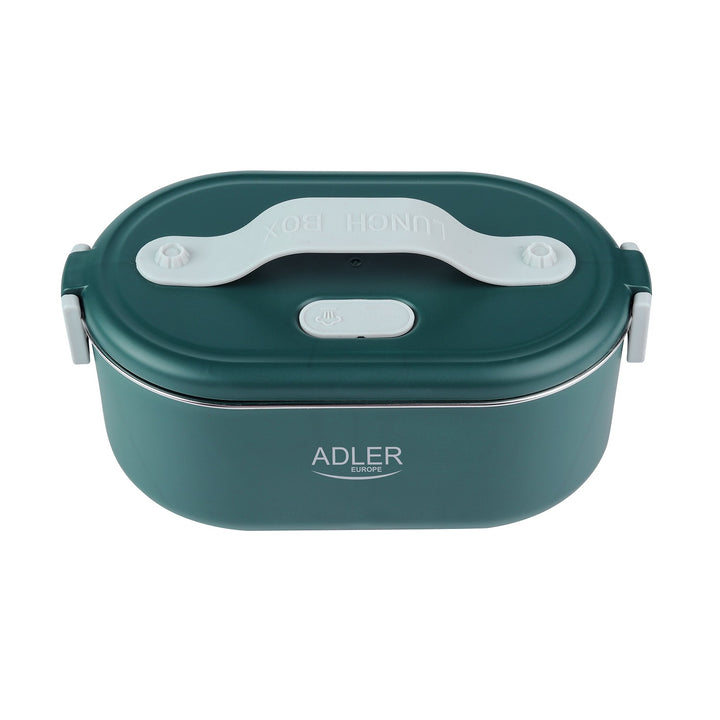 Adler Europe AD 4505 Elektrische Lunchbox Lebensmittelbehälter Fassungsvermögen: 0,8 Liter Erwärmt und Hält Mahlzeiten bis zu 70 °C Warm Nennleistung: 45–55 W 220–240 V ~ 50/60 Hz (Grün)