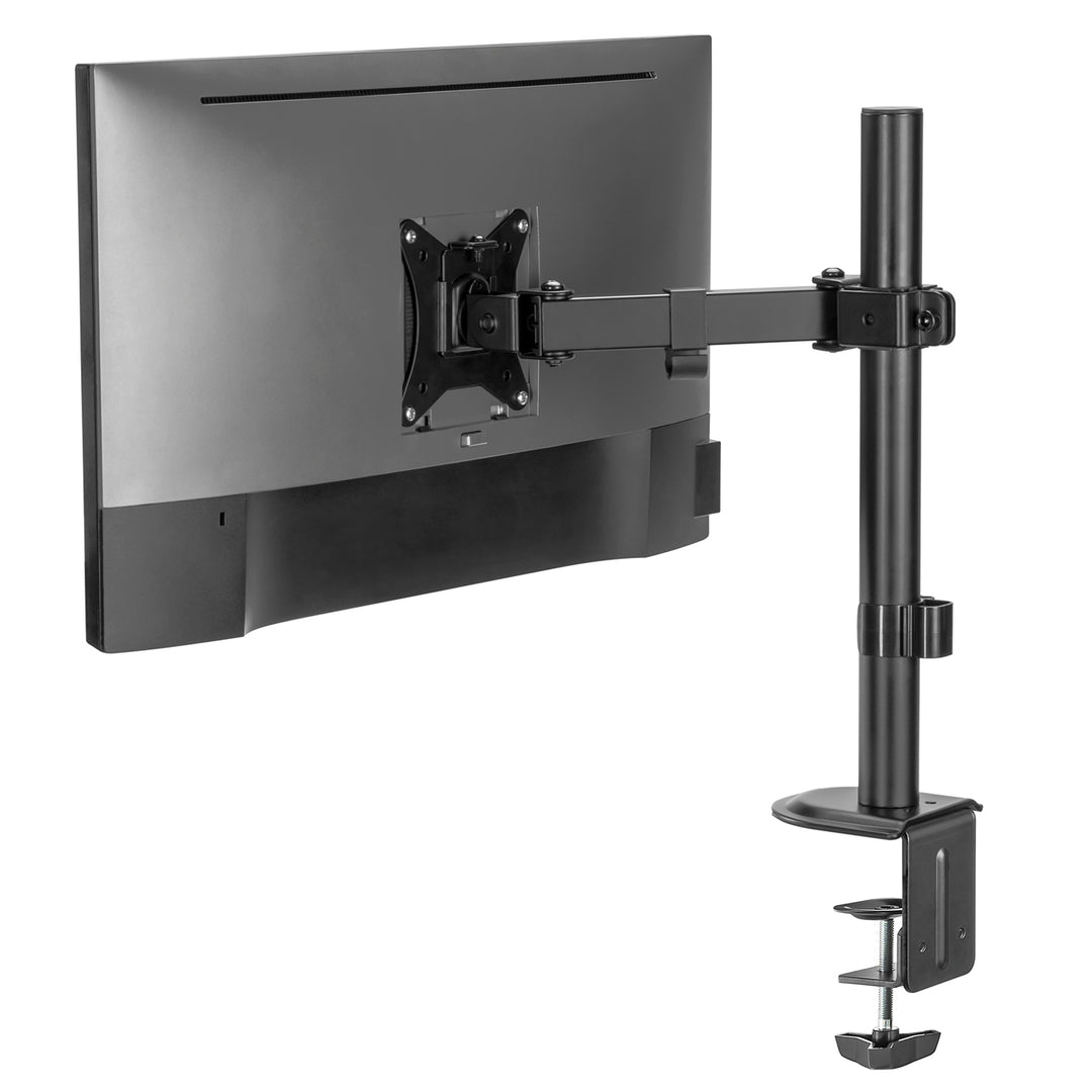 Monitorhalterung 17-32" Tischhalterung, Höhenverstellbar, Schwenkbar Neigbar Drehbar VESA 75x75 100x100, Monitorarm mit Gelenk Belastung bis 9kg