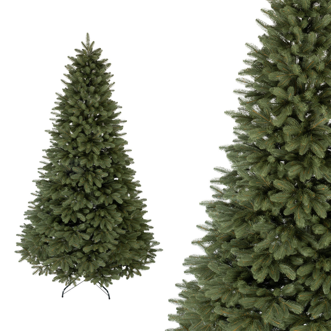 Künstlicher Weihnachtsbaum Kanadische Tanne aus Hochwertigem Polyethylen (PE) und PVC, Inspiriert von natürlichen kanadischen Tannenbäumen (250cm)