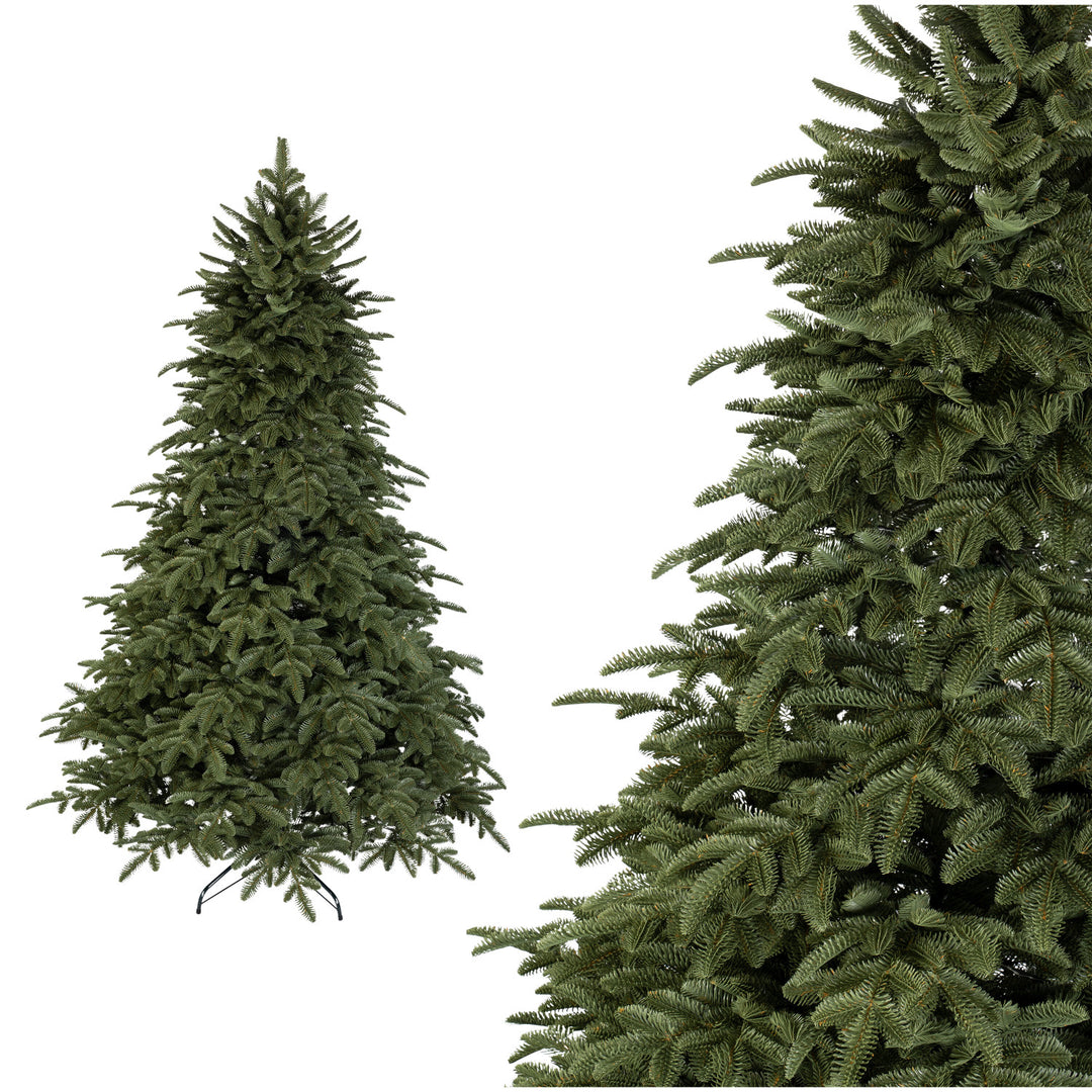 Künstlicher Weihnachtsbaum Snaptree Nordmanntanne Tanne, Zweige aus Hochwertigem Polyethylen (PE) - in DREI Längen (250cm)