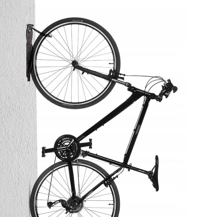 2x Maclean Fahrrad-Wandhalterung, vertikal, Stahl, max. Belastung 30kg, MC-432