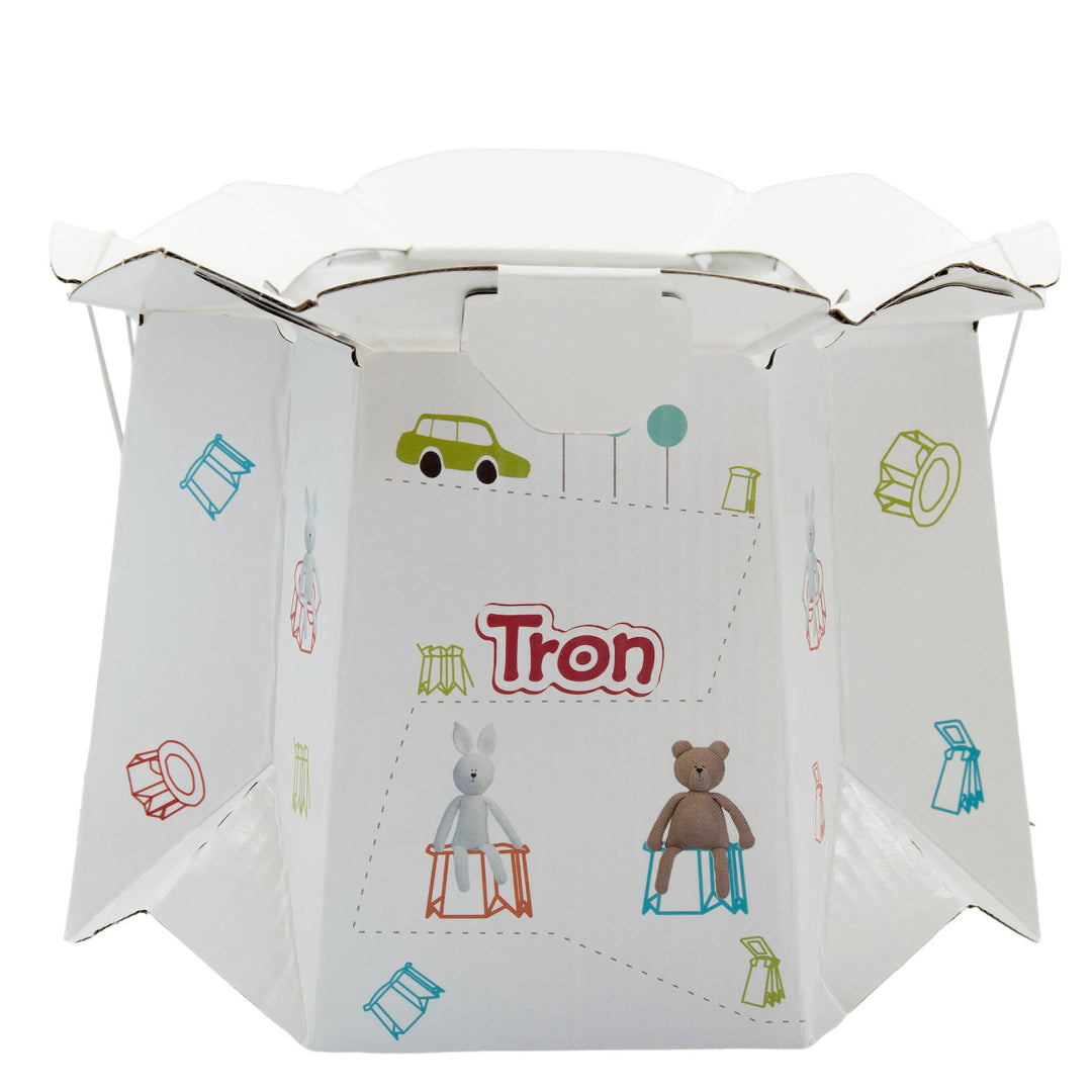 Promedix Reisebett, 125x65x74cm, grau, Rollen, Schutzhülle, PR-803 G + Einweg-Babytöpfchen Tron Teddybär/Hase 10 Stück.