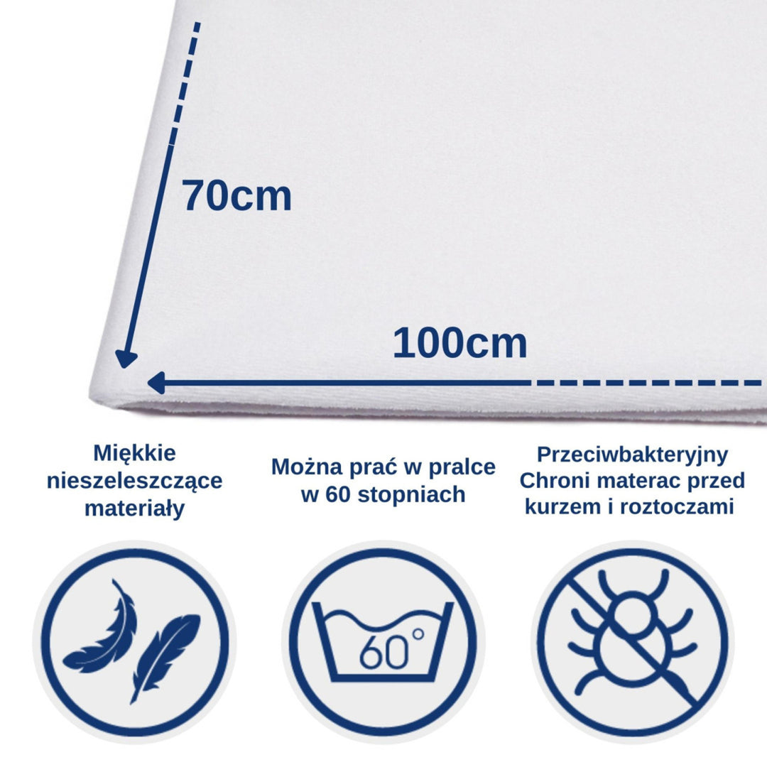 Wasserdichter Schutzbezug von Snibbs, gummiertes Frottee 70x100 cm