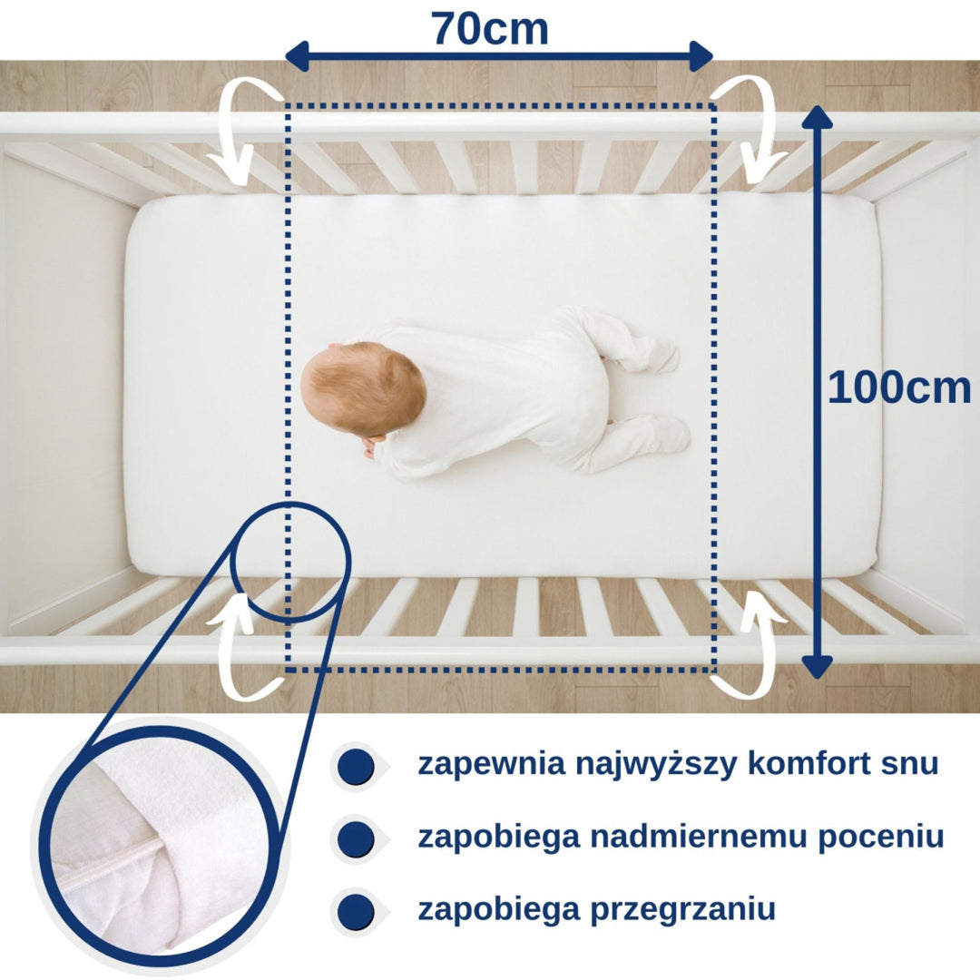 Wasserdichter Schutzbezug von Snibbs, gummiertes Frottee 70x100 cm