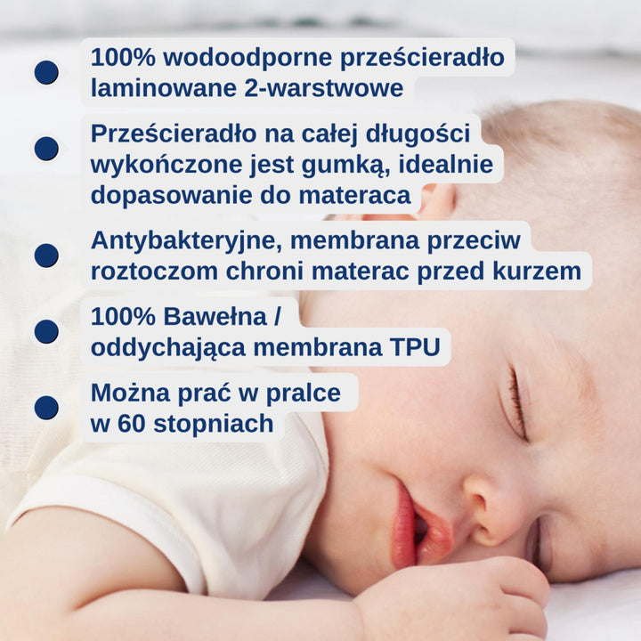 Snibbs wasserdichtes Laken, rosa, 60x120 cm, T-SNI-100232