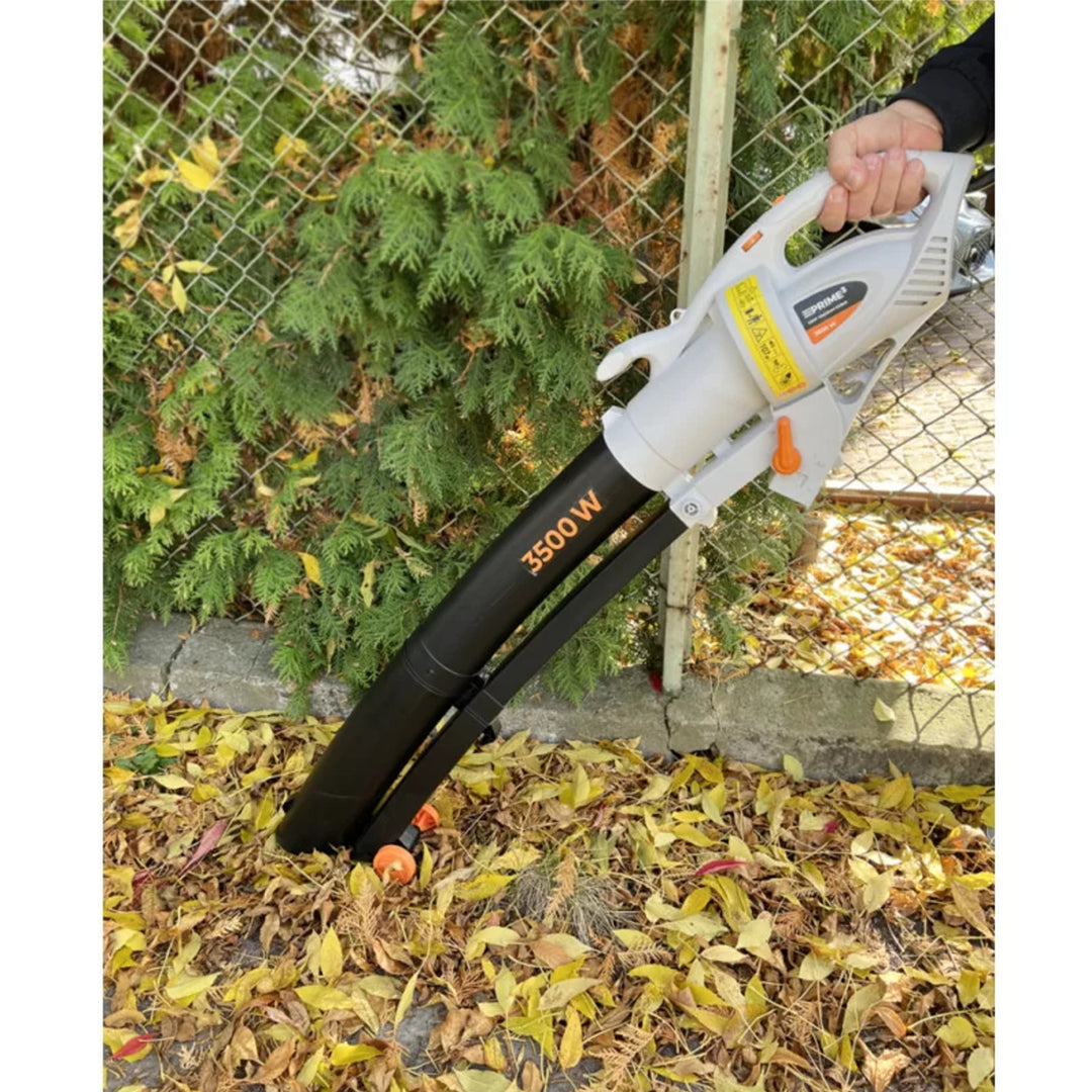 Prime3 GVB41 3 in 1 Laubsauger Gebläse und Laubhäcksler , Maximale Leistung: 3500 W, Leistungsregelung: 6-stufig Beutelkapazität: 45 l
