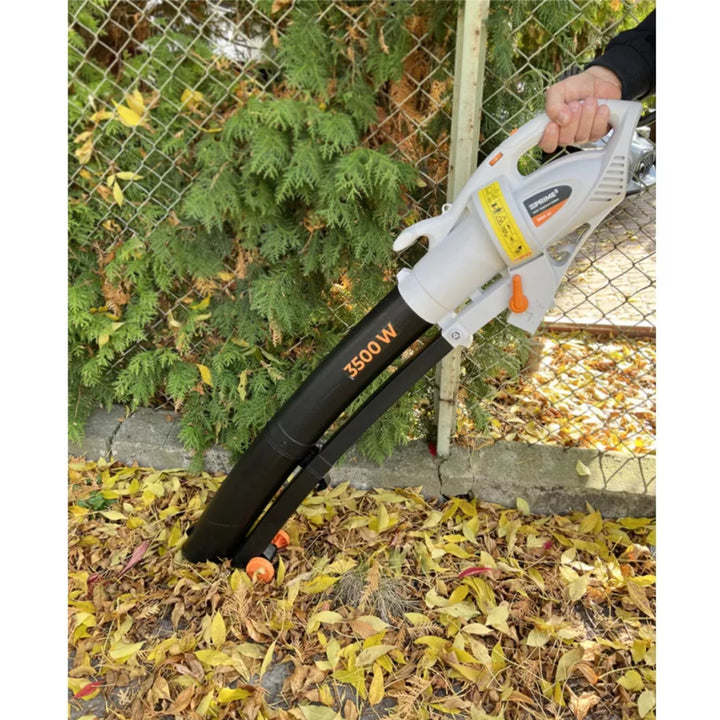 Prime3 GVB41 3 in 1 Laubsauger Gebläse und Laubhäcksler , Maximale Leistung: 3500 W, Leistungsregelung: 6-stufig Beutelkapazität: 45 l