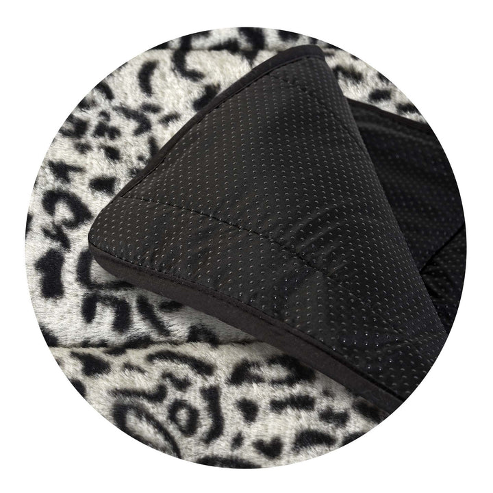 Plüschteppich, Kaninchenfell-Imitat, rutschfest, 120 x 160 cm, sibirisches Muster, DYWRAB120/160SYB