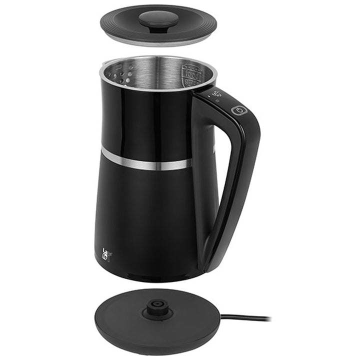 Schnurloser Wasserkocher mit Temperaturregelung und Doppelwänden LAFE 1.7L CEG020 schwarz