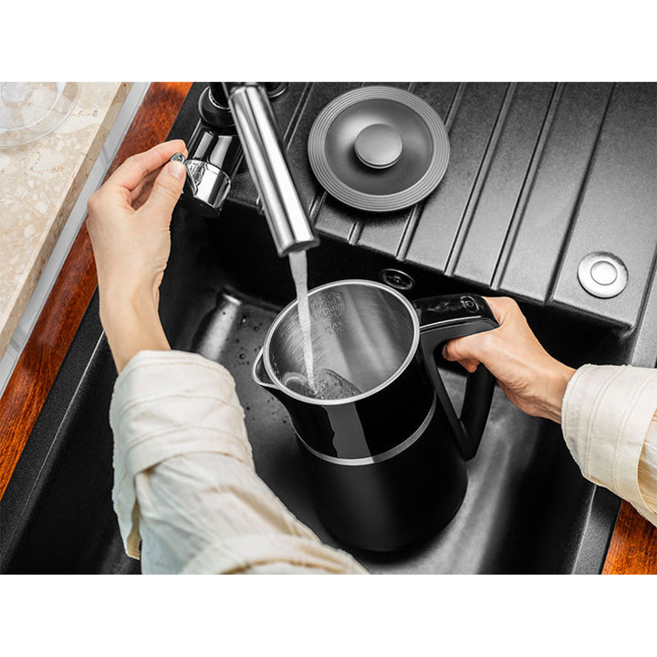 Schnurloser Wasserkocher mit Temperaturregelung und Doppelwänden LAFE 1.7L CEG020 schwarz