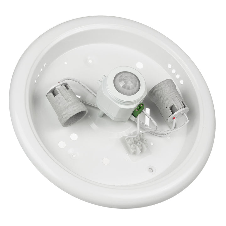 LED-Plafon mit PIR-Sensor Maclean, Decke, mit LED-Lichtquelle, 2x max. 40W, E27, 220-240V~ 50/60Hz, MCE324 + 2xMCE283