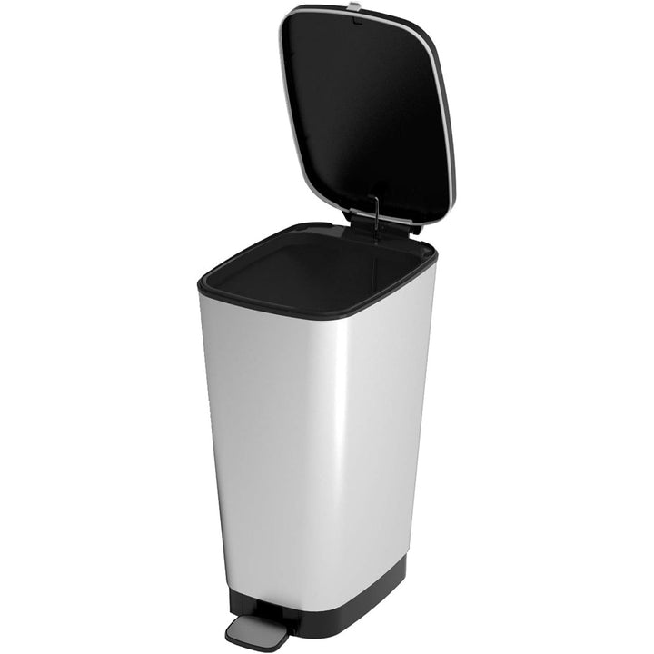Kis-Abfalleimer, mit Pedal, Gummidichtung, metallisiert, 50 Liter, Chic