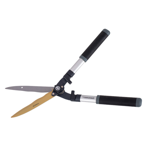 Greenmill Heckenschere, gewellte Klinge, gehärteter Stahl, 23 cm, UP0085T