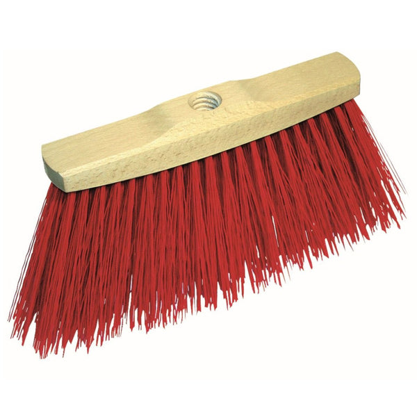 Greenmill GR5200 Besen mit lackiertem Holzgriff und Gewinde für Stiel, Breite: 25,5 cm