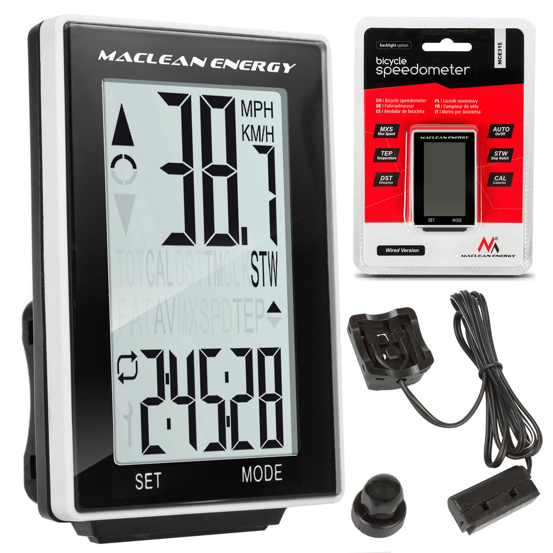 Fahrrad Wandhalterung Maclean, 25kg max +  Fahrradcomputer + Handyhalterung
