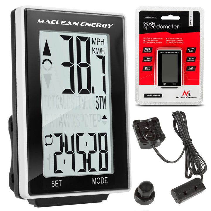 Fahrrad Wandhalterung Maclean, 25kg max +  Fahrradcomputer + Handyhalterung