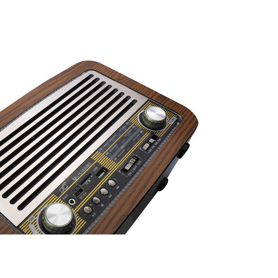 LTC Kofferradio, Teleskopantenne, Bluetooth, FM/AM/SW, Olza Retro