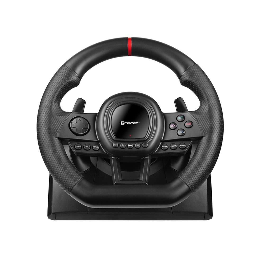 Tracer Lenkrad, Gaming Rennlenkrad mit Pedalen und Schalthebel für PC – Euroelectronics DE