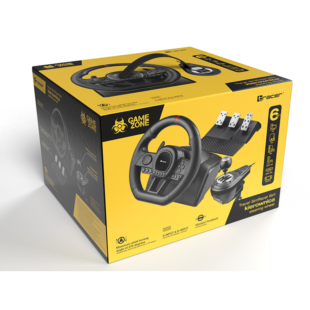 lenkrad mit pedale switch Tracer Lenkrad, Gaming Rennlenkrad mit Pedalen und Schalthebel für PC – Euroelectronics DE